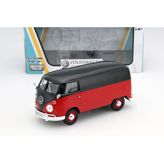 MOTOR MAX 1:24 W/B VOLKSWAGEN TYPE 2 (T1) DELIVERY VAN 79342BKRD
