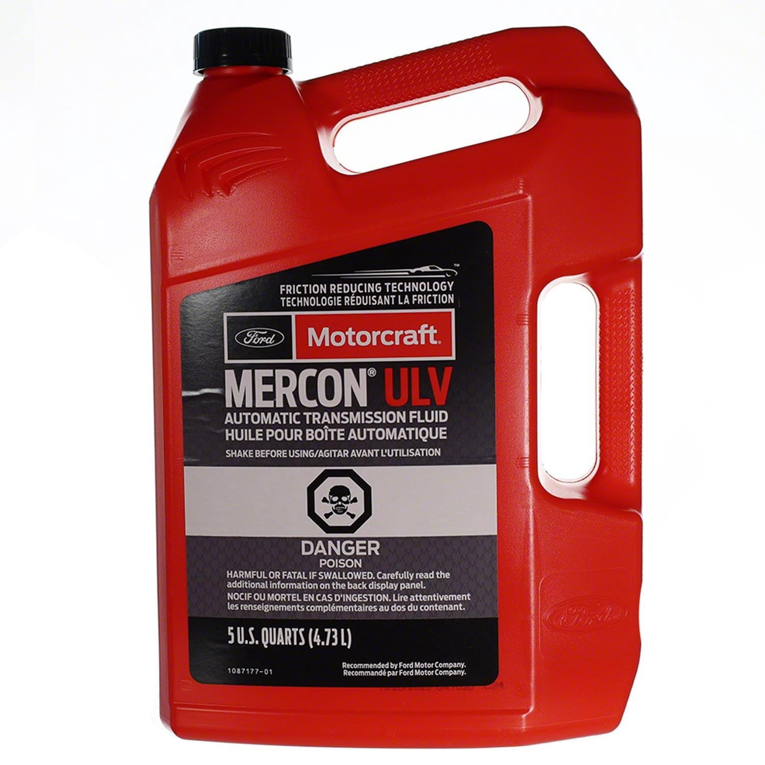 MOTORCRAFT Mercon ULV Synthetic Automatic Transmission Fluid, 5QT