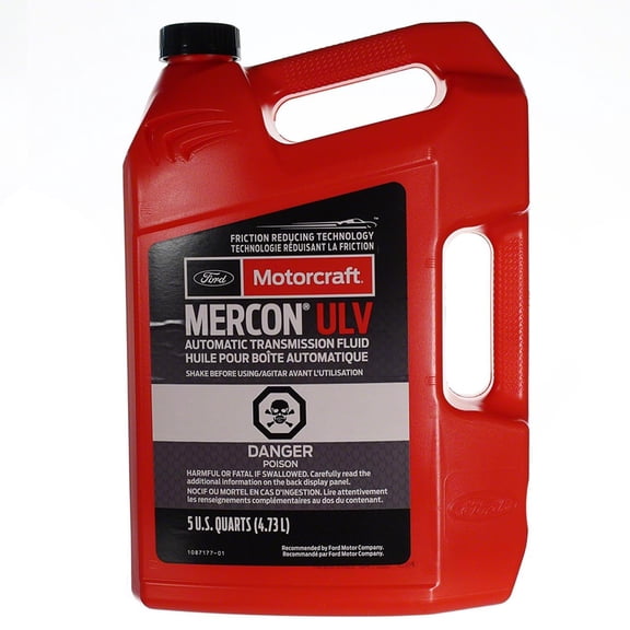 MOTORCRAFT Mercon ULV Synthetic Automatic Transmission Fluid, 5QT