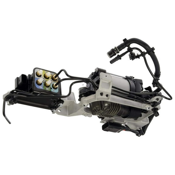 MOTORHEAD AUTO Air Suspension Compressor with Valve Block & Bracket, Direct OE Replacement for 2013-2018 Ram 1500