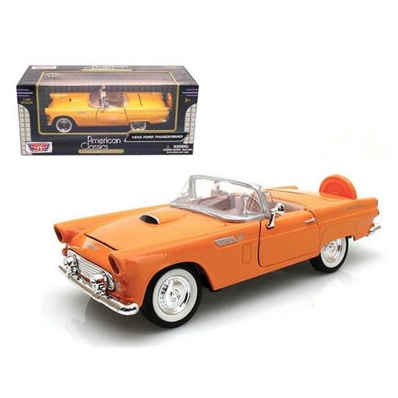 Motormax 73215or 1956 Ford Thunderbird Orange 1-24 Diecast Car Model