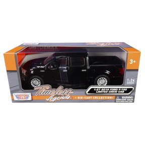 2019 Ford F-150 Limited Crew Cab Pickup Truck Black 1 24-1 27 Diecast Model Car by Motormax