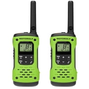 MOTOROLA 2 PACK Talk About 35 Mile Range Radios 56 KM Range Green T600 H2O