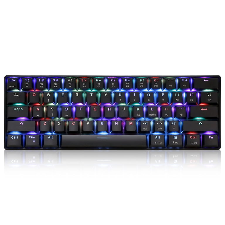 MOTOSPEED CK61 RGB Mechanical Keyboard, 61 Keys Anti-ghosting with