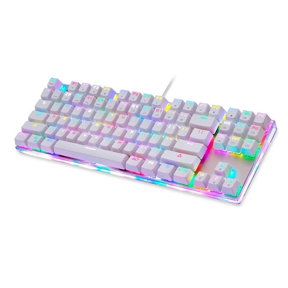 MOTOSPEED K87S Mechanical Keyboard Gaming Keyboard Wired USB Customized LED RGB Backlit with 87 Keys