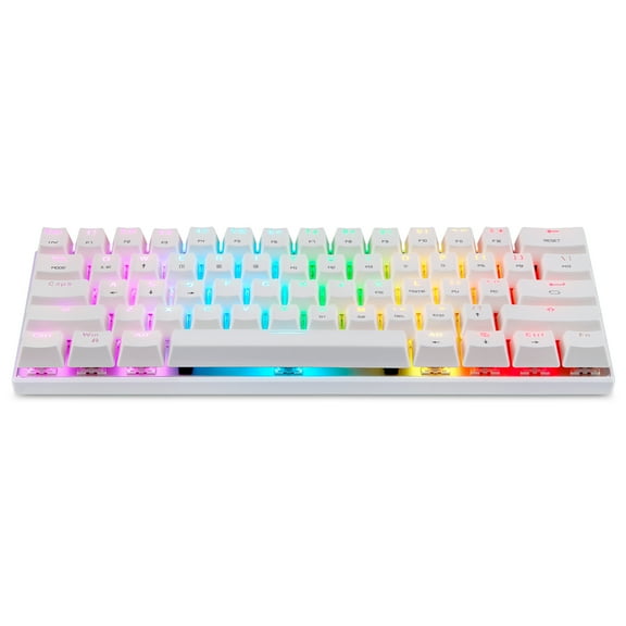 MOTOSPEED Keyboard,Drive Laptop PC 61 Red Switch Mechanical 61 BUZHI HUIOP BT Microscope Switch) 60% Mode Mechanical 61 Mechanical Drive Mechanical Drive (Red Wireless 60% Mode Handheld