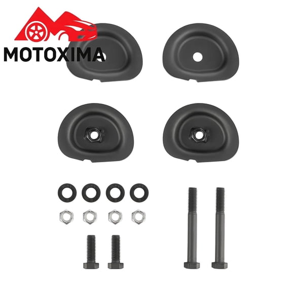 MOTOXIMA Steel Rear Coil Spring Retainers for Chevy C10 Classic Pickup Trucks 1963-1972
