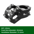 thumbnail image 1 of MOTSUV Mtb Power Stem Road Bike Mountain Bicycle Bridge Short Power 45mm Rod Handlebar Table Adjustable Stem Riser 31 8 Cycling, 1 of 7
