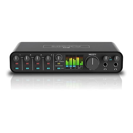 MOTU M6 6x4 USB-C Audio Interface with Studio-Quality Sound Bundle with Headphone, XLR Cables, and 6Ave Cleaning Kit