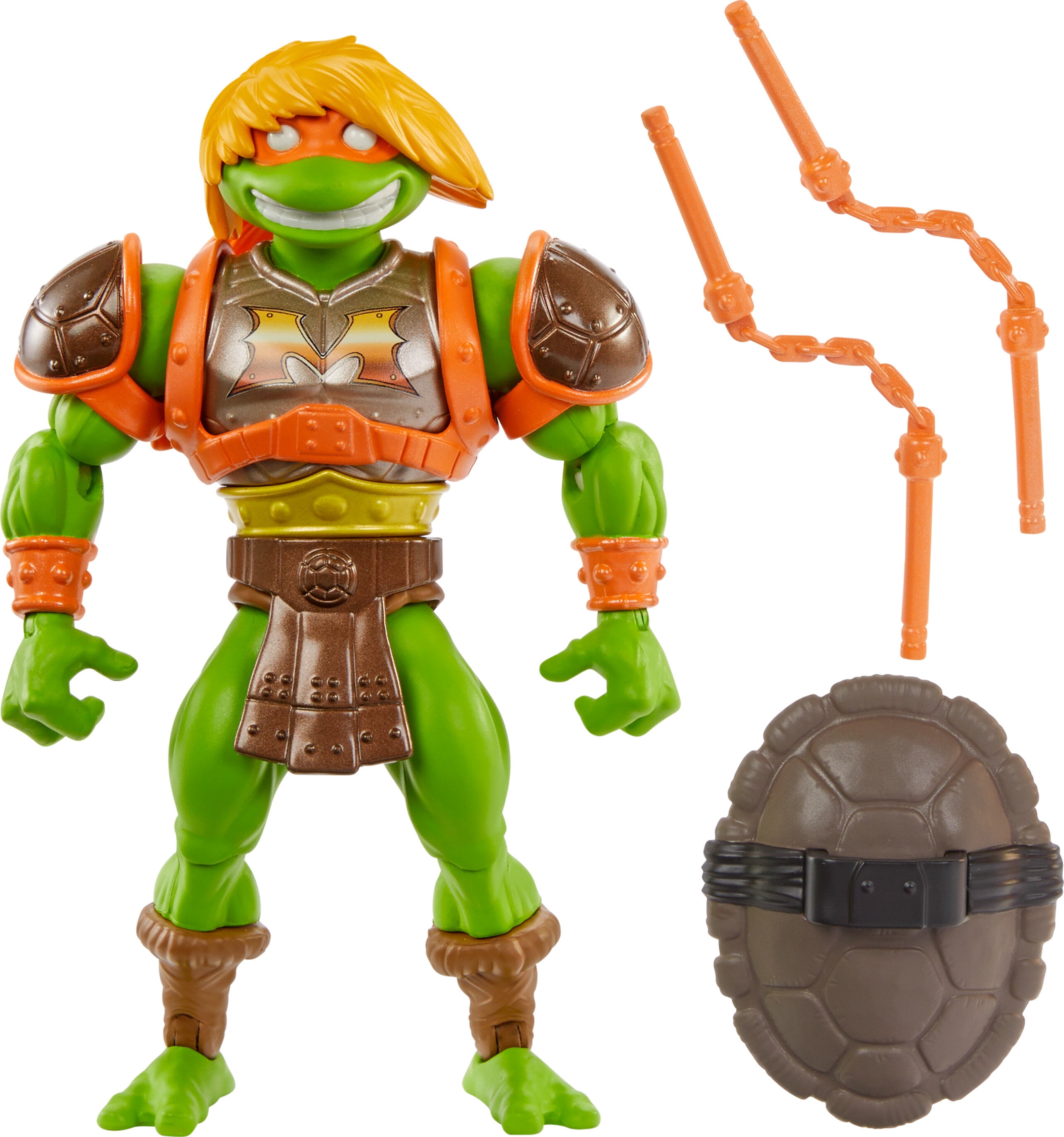 MOTU Origins Michelangelo Action Figure Toy, TMNT Masters of MOTU Origins Michelangelo Action Figure Toy, TMNT Masters of