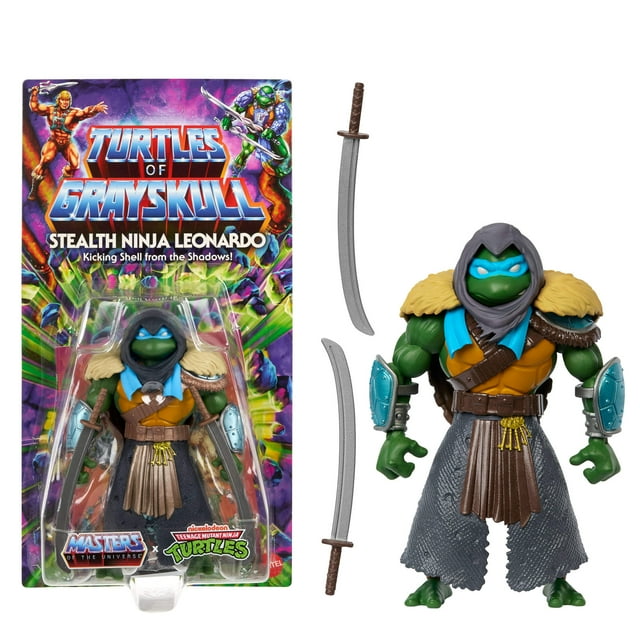 MOTU Origins Turtles of Grayskull Stealth Ninja Leonardo Action Figure ...