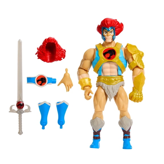 Masters of the Universe Origins & ThunderCats Lion O Action Figure, 1980s Posable Crossover Toy