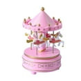 thumbnail image 1 of MOUDUO Clearance Music Box for Kids 4 Horse Rotating Windup Music Box Classic Musical Box Figurine Gift for Birthday Anniversaries Christmas and New Year Pink, 1 of 4