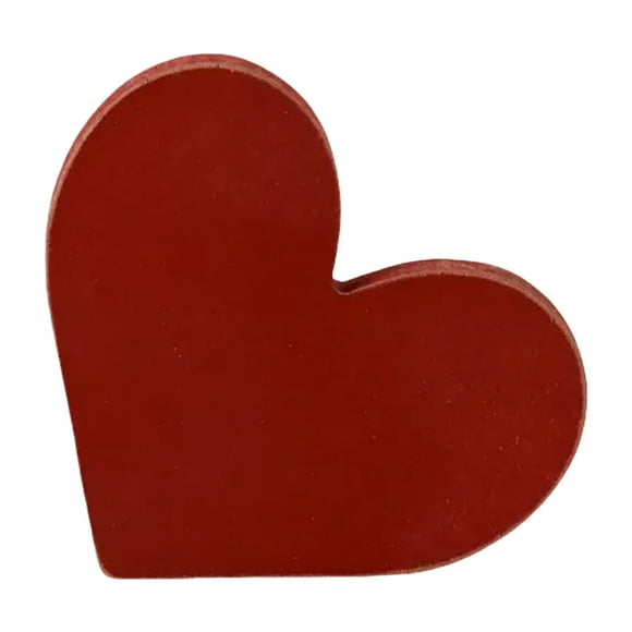 MOUDUO Clearance Valentine's Day Shaped Decorative Figurine Wooden Art Piece Creative Decoration Unique Love Red