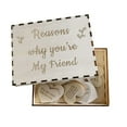 thumbnail image 1 of MOUDUO Clearance Valentine's Day Unique Friendship Gift Wooden Hearts In The Box With Reasons Why You're My Best Friend Wooden Love Guestbook Box Friendship Souvenir Funny Birthday For Friends, 1 of 3