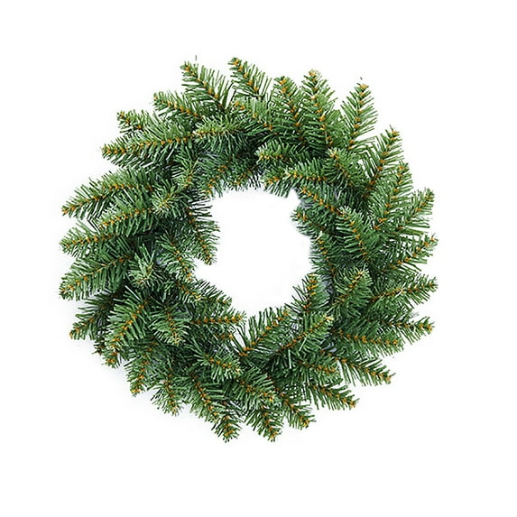 MOUDUO Home Essentials 12" Unlit Fir Artificial Christmas Wreath Decoration Wreath American Wreath Wreath Imitation Door Decoration & Hangs Home Ornament (Green)