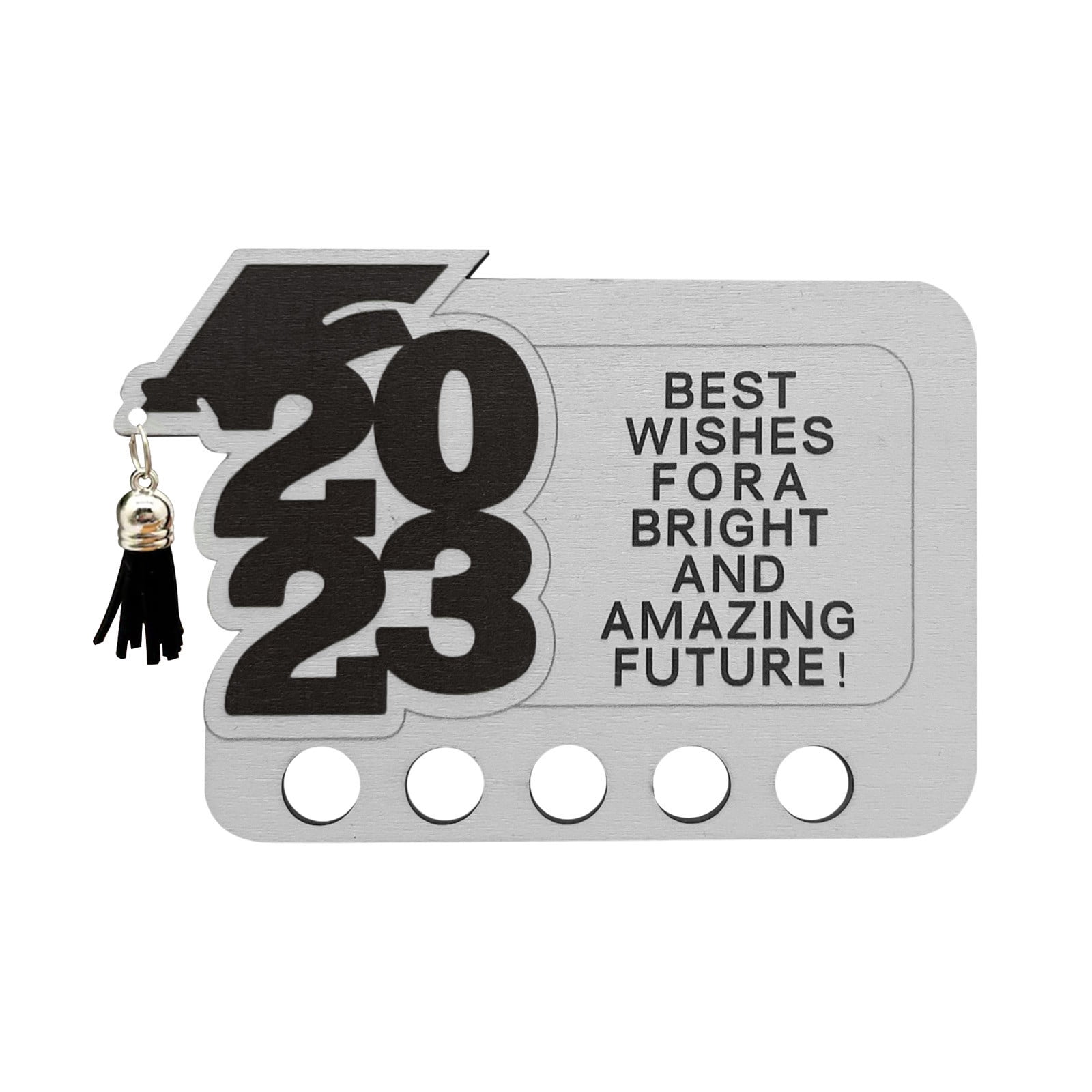 MOUDUO Home Essentials 2023 Wooden Graduation Wallet Gives Her