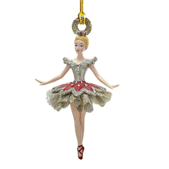MOUDUO Home Ornament Ballet Christmas Acrylic Ornament Ballet Dancer Creative Cartoon Christmas Decoration Pendant Acrylic Car Pendant Backpack Key Chain Home Decor