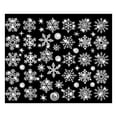 MOUDUO Home Ornament Christmas Glitter Snowflake Wall Stickers Bedroom