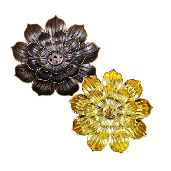 MOUDUO Home Ornament Incense Burner - Incense Stick Holder 5 Incense Holes with Detachable Ash Catcher Home Essentials