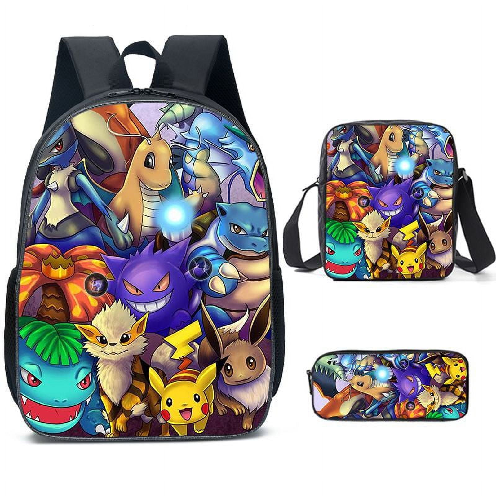 MOUIND Pokemon Student Schoolbag Backpack Birthday Gift for Boys and Girls Backpack Pokemon Pattern 8 Walmart