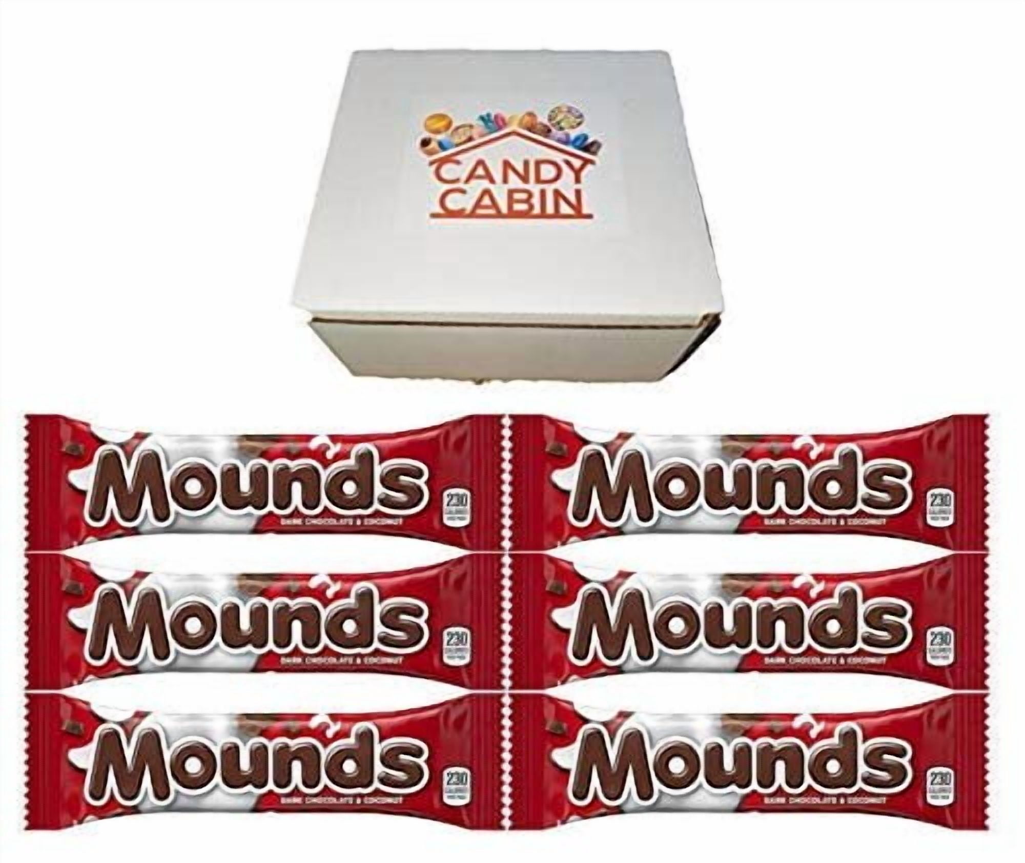 MOUNDS Dark Chocolate and Coconut 1.75 Oz Candy Bar, Multiple Pack Box By CANDY CABIN 6 Pack
