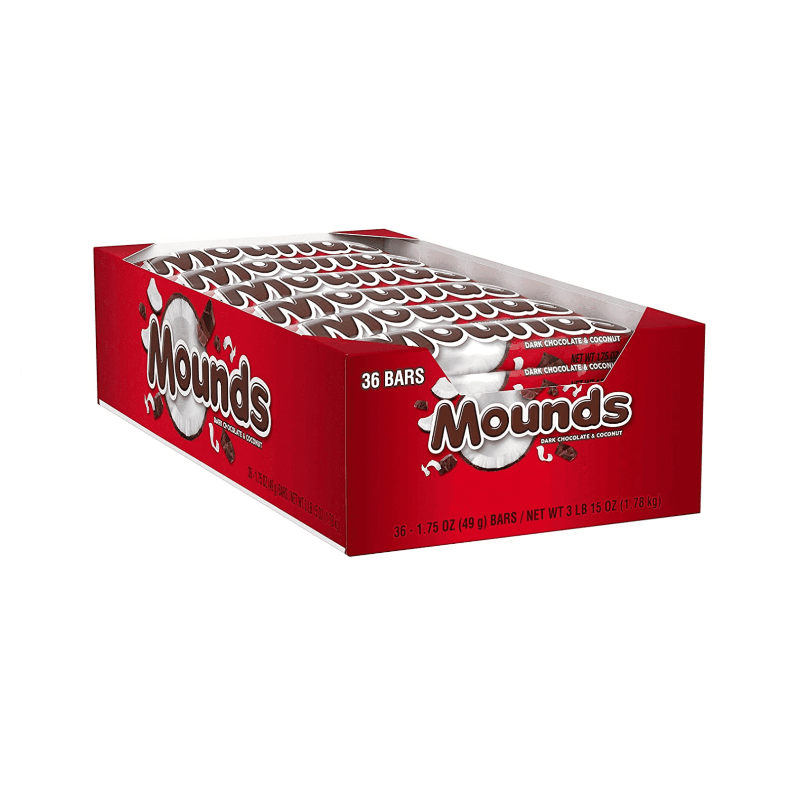 Mounds Candy Bar, Coconut and Dark Chocolate 1.75 oz, 36/Carton, Ships in 1-3 Business Days