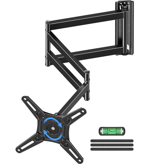 MOUNT PRO  Full Motion Long Five-Arm TV Wall Mount for Most 13-42 inch Flat Curved TVs,Tilting TV Mount with Swivels Articulating Arms Max VESA 200X200mm, 44lbs