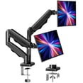 thumbnail image 1 of MOUNT PRO Dual Monitor Stand for 22- 32 inch, 4.4-19.8 lbs Screens, Dual Monitor Desk Mount Height Adjustable, Monitor Arms for 2 Monitors, Home Office VESA Mounts with Gas Spring, 1 of 10
