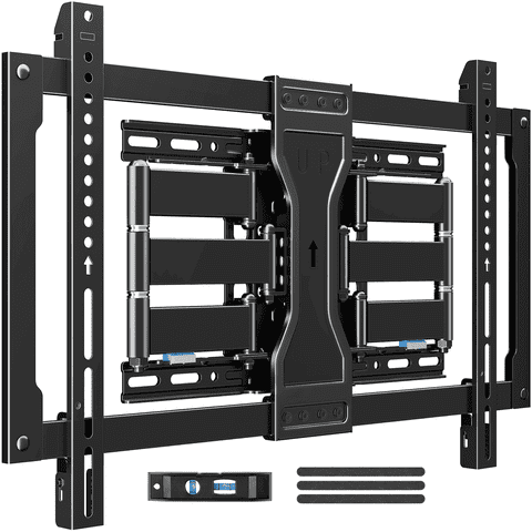 MOUNT PRO Heavy Duty Ultra-Slim Full Motion TV Wall Mount for Most 37-90 Inch TVs up to 132lbs, Max VESA 600x400mm, Six-Arm Bearing Smooth Swivel TV Mount