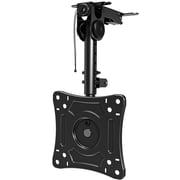 MOUNT PRO Kitchen Under Cabinet Mount TV Ceiling Mount Folding Bracket for Most 13-32 inch Sceen up to 22lbs, Flip Down Computer Monitor Mount with Tilt Swivel Rotate for Echo Show