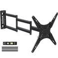 thumbnail image 1 of MOUNT PRO Full Motion Long Arm TV Wall Mount for Most 26-65 inch TVs, Max VESA 400x400mm and 77 lbs, with 37.4 inch Swivel Extension Arm, For Single Stud, 1 of 8