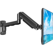 MOUNT PRO Monitor Wall Mount for Max 32" Screen, Gas Spring Height Adjustable Single Monitor Arm, Supports 4.4-19.8 lbs Screen for Home Office