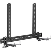 MOUNT PRO Universal Soundbar Mount, Sound Bar TV Bracket with 17.7" Longer Bracket Mounting Above or Under TV with/Without Holes, 6.5" Holder Swivel to Fit Vari