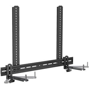 MOUNT PRO Universal Soundbar Mount, Sound Bar TV Bracket with 17.7" Longer Bracket Mounting Above or Under TV with/Without Holes, 6.5" Holder Swivel to Fit Various Soundbar, Up to 20 LBS