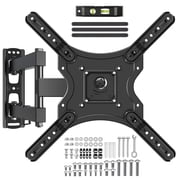 MOUNT PRO Full Motion TV Wall Mount for 26-65 inch Flat Curved TVs,Tilting TV Mount with Swivels Articulating Arms Max VESA 400X400mm, 77lbs