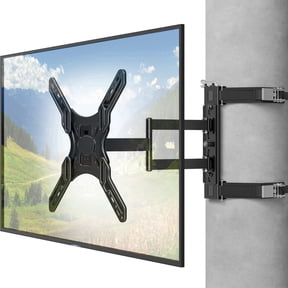 MOUNT PRO No-Drill TV Mount for Gazebo & Pillars - Full Motion Swivel & Tilt for 26-60 Inch TVs, Secure Strap-On Column Mount Fits Round/Square Posts, Holds 77 lbs, VESA 400x400