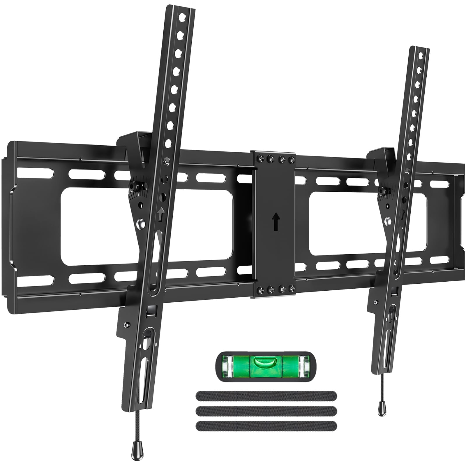MOUNT PRO Large Tilting TV Wall Mount for Most 37-82 Inch TVs, Universal Low Profile TV Mount TV Bracket Holds up to 132lbs, Max 600x400mm, Fit 16", 18", 24" Stud