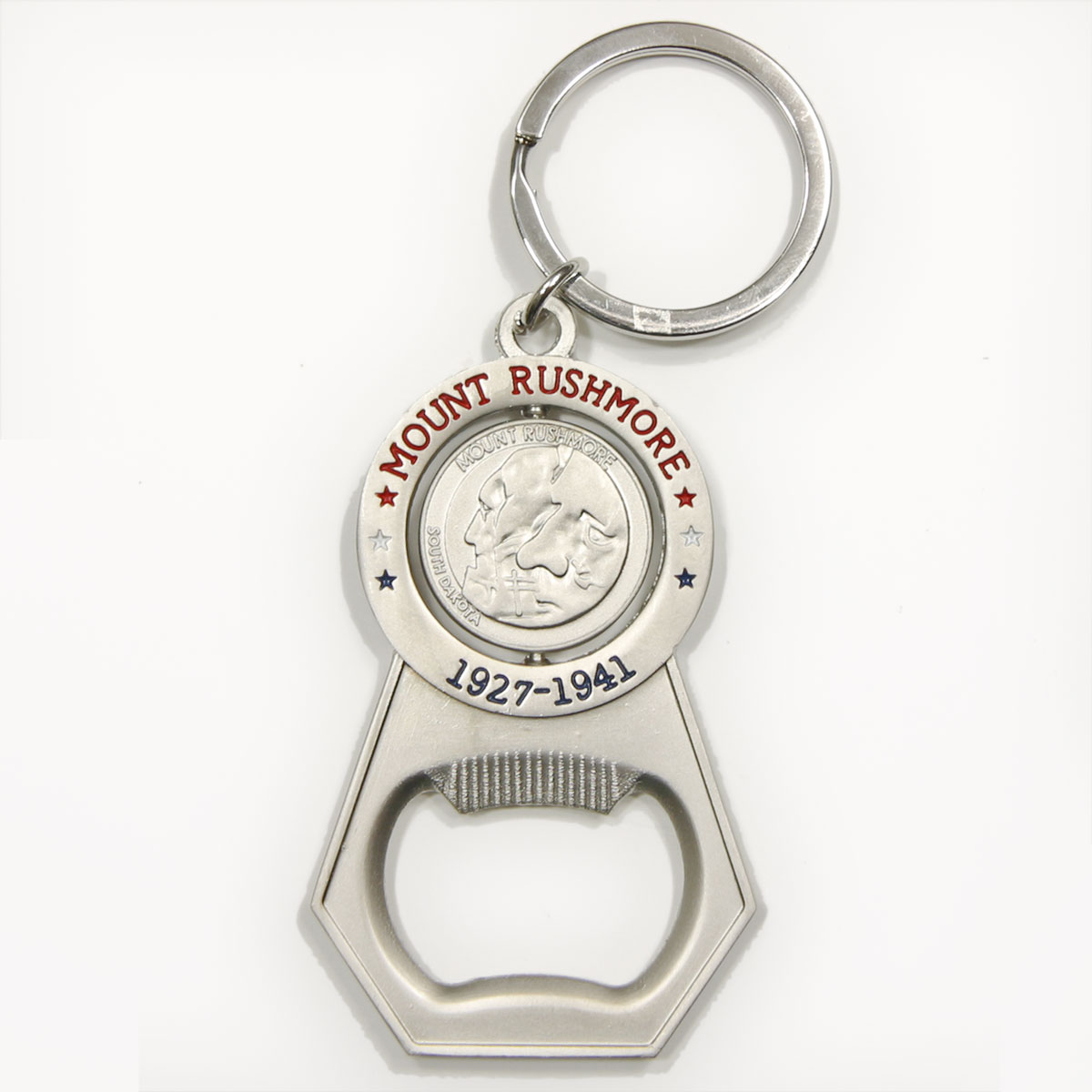 MOUNT RUSHMORE QUARTER BOTTLE OPENER KEYCHAIN
