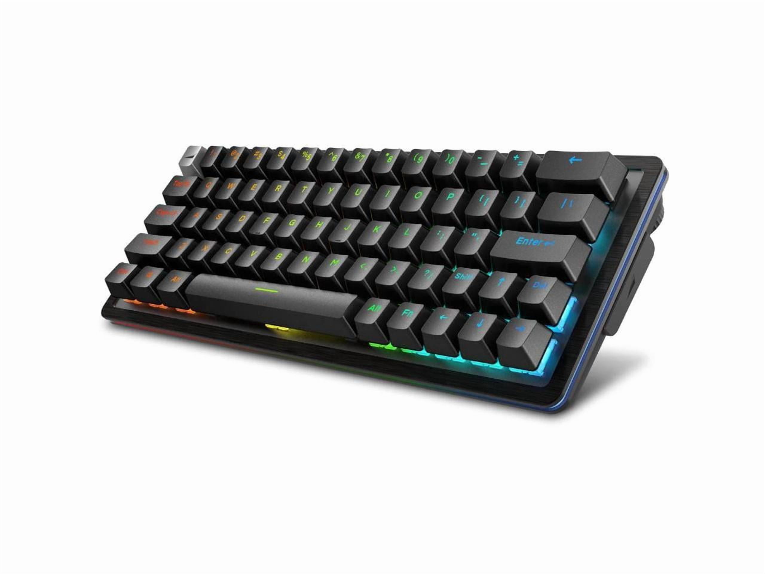 MOUNTAIN Everest 60 RGB Gaming Keyboard - 60% with Arrow Keys, lubed MOUNTAIN switches, Sophisticated Sound dampening and 5-pin hot-swap - Midnight Black (Linear 45)