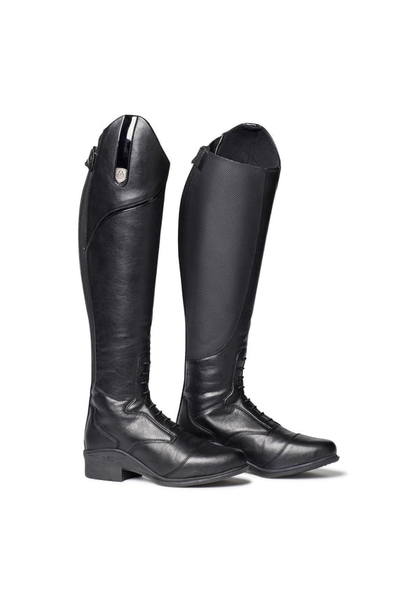 Women's Veganza Black Field Boots; Size: 39 US 8 Slim (309034BLKN08)
