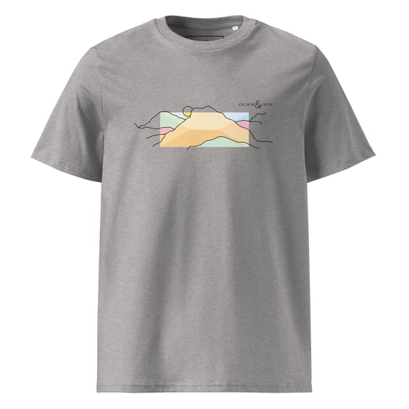 MOUNTAIN VIEWS EXPLORER ORGANIC COTTON T-SHIRT Heather Grey - 2XL