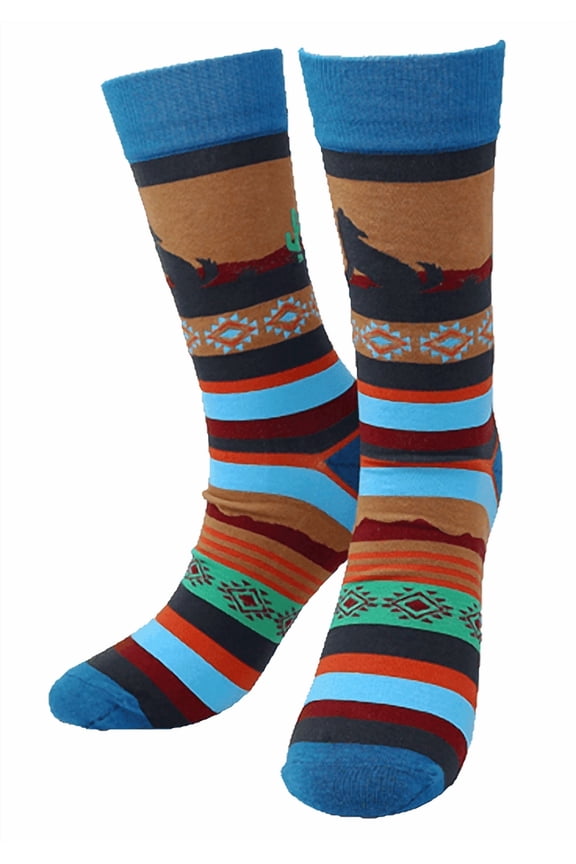 Mountain Wolf Knit Sock