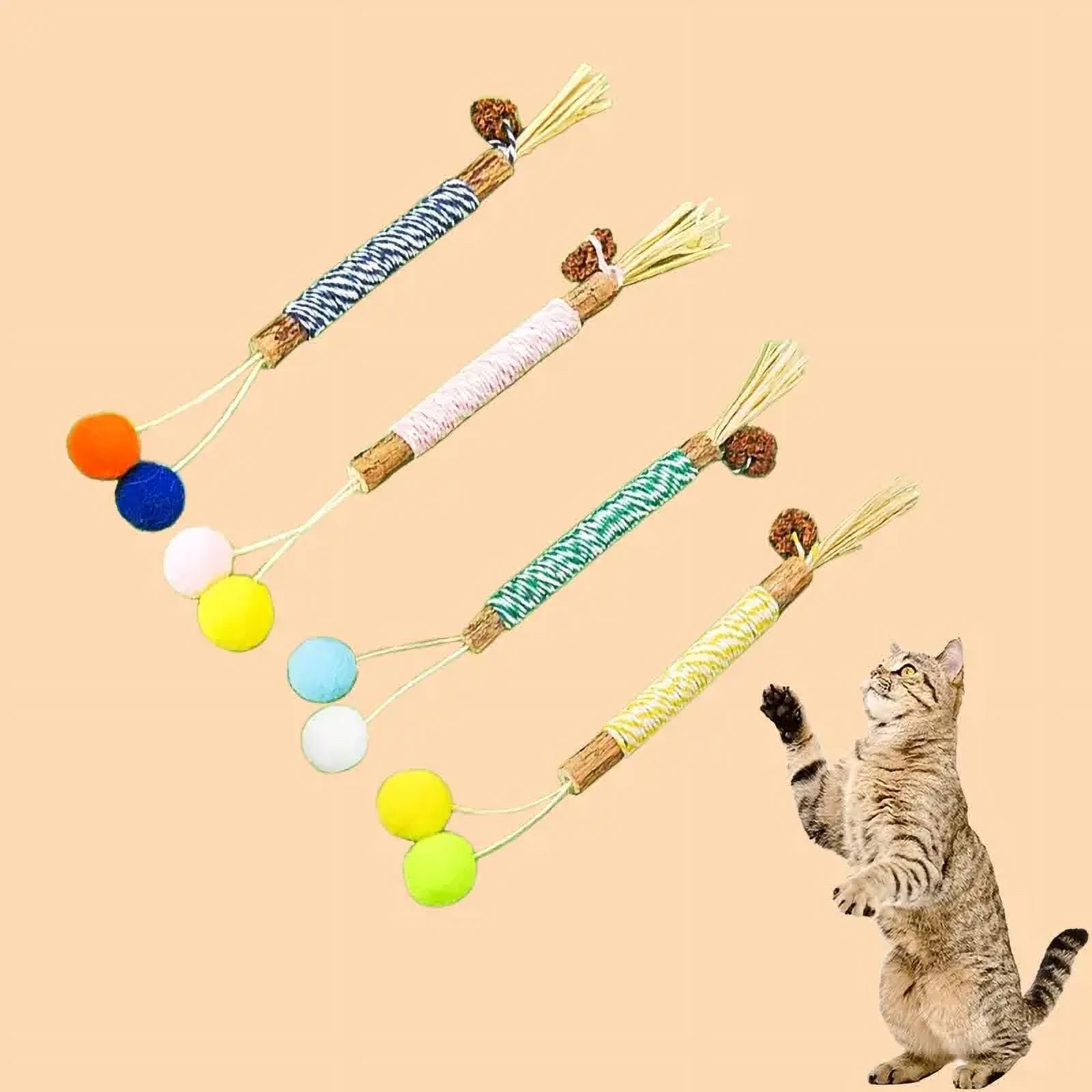 MOUNTAINTONew raffia catnip molar stick cat toy cat chewing tool for cleaning teeth