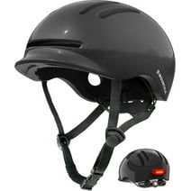 MOUNTALK Bicycle Helmets for Adults Men Women, Youth, Kids Helmets for 6 Years+ with Light(Black,M)