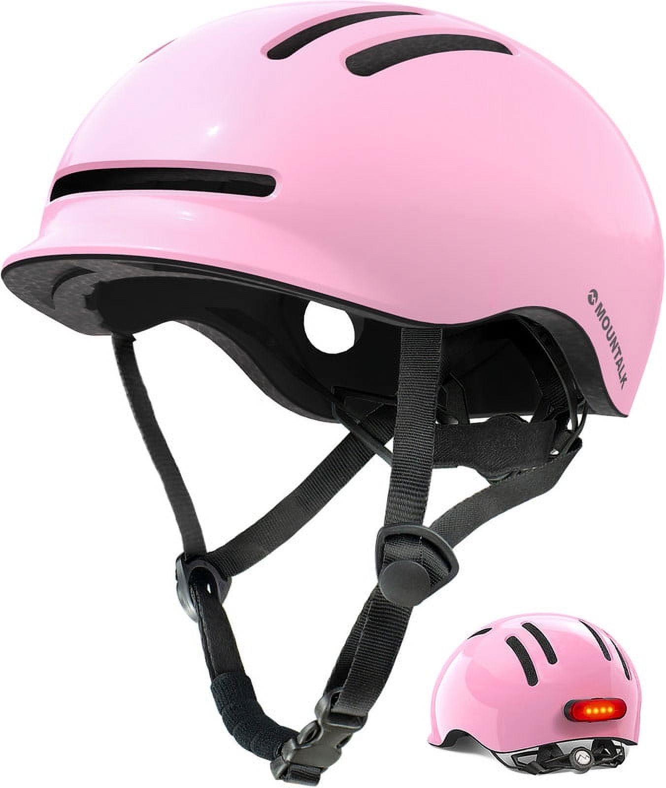 MOUNTALK Bicycle Helmets for Adults Men Women Youth Kids Helmets for 6 Years with Light Pink M