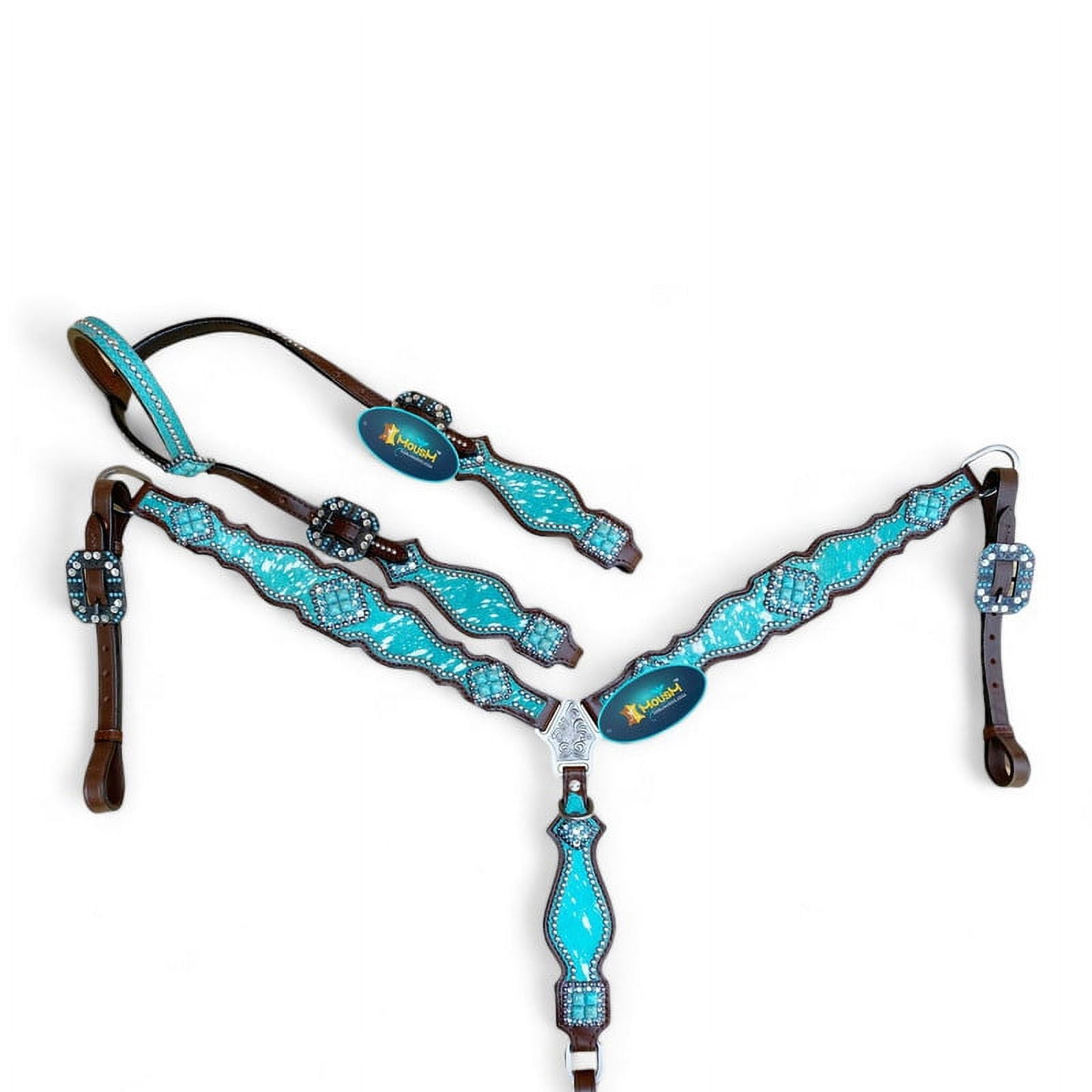 Sangle De Garrot Décorée Pour Cheval MOUSM - Réglable 23-30" X 1.75" (neuve, Fabrication Inde)