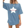 thumbnail image 1 of MOUSYA 4th of July Oversize Shirts Women American Star Shirt USA Patriotic Tops Funny Patriotic Tee Independence Day T-Shirt, 1 of 10