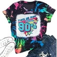 thumbnail image 1 of MOUSYA 90s Outfit for Women Take Me Back to The 90's Vintage Neon Crew Neck Tops Tee for Birthday Party Gift, 1 of 9