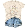 thumbnail image 1 of MOUSYA Boho Floral Tshirt Women Vintage Wildflower Printed Shirt Casual Short Sleeve Tops Trendy Summer Flower Tee Top, 1 of 8